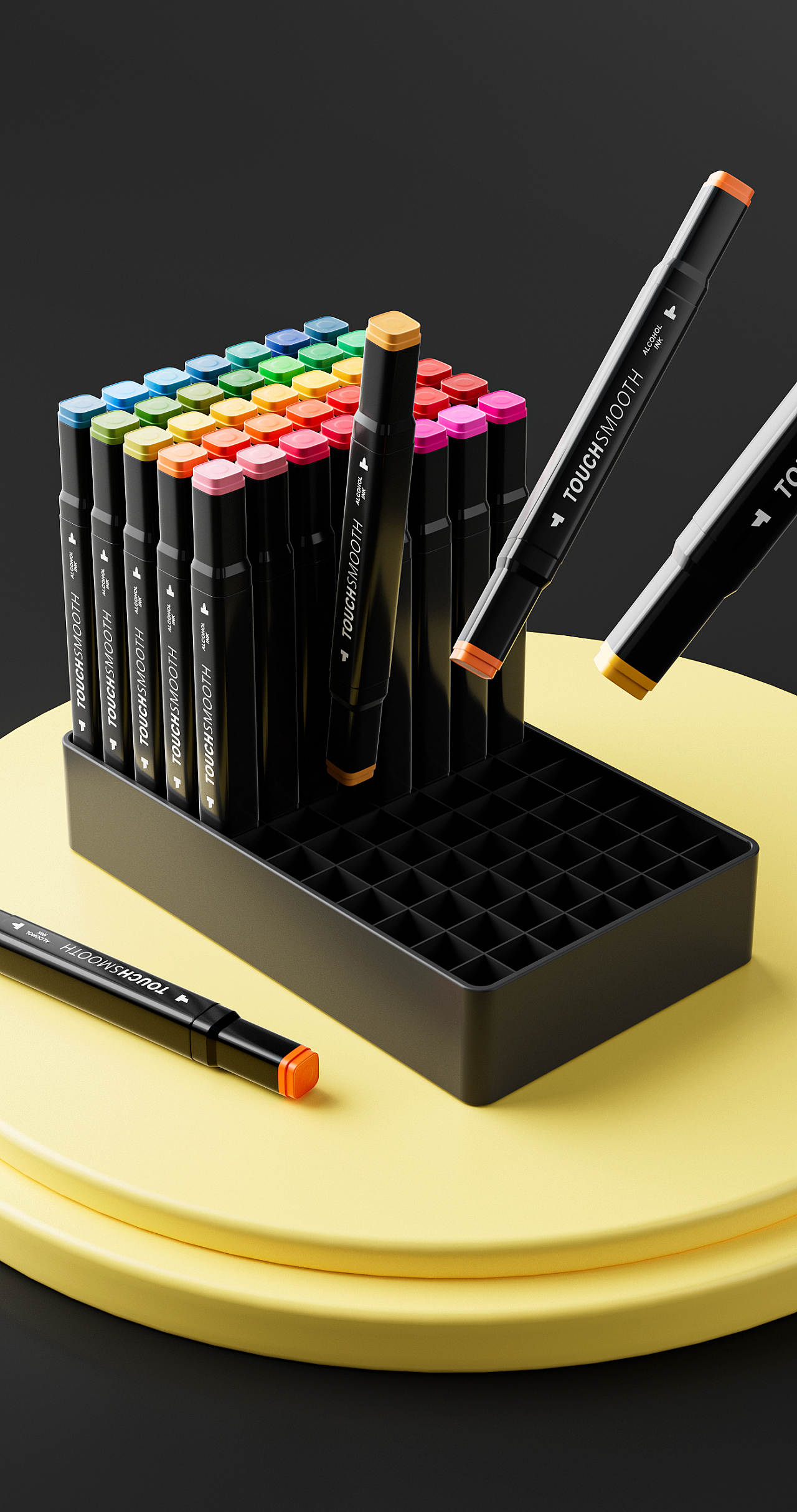 電商設計丨2022上半年產(chǎn)品建模渲染與詳情頁設計在文具領域的應用